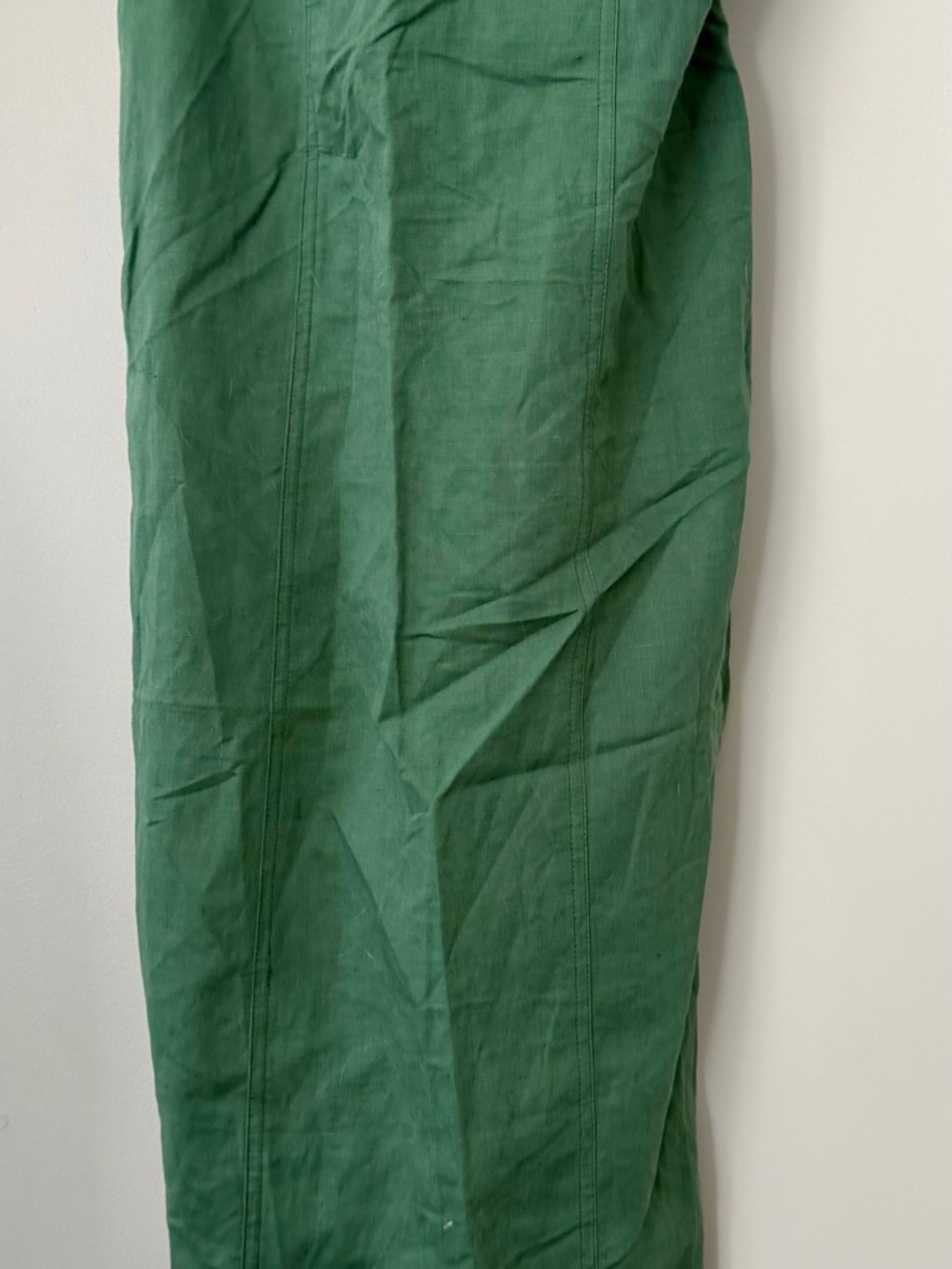 BNWT Zara Strapless Linen Midi Dress Sage Green Small